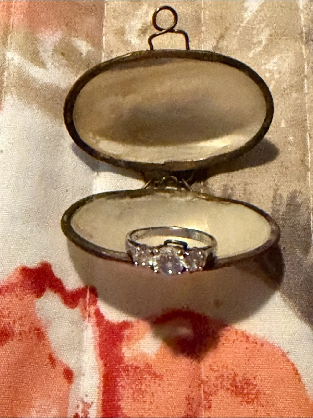 Sterling Silver Natural White Sapphire 1.5ct Three Stone Ring